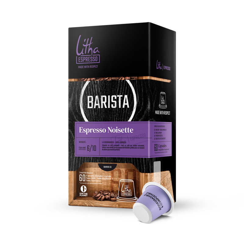 60 Capsules Café Espresso Noisette, Compatibles Nespresso®*